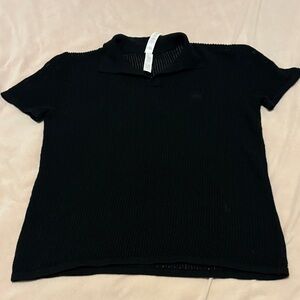 BNWT Alo Black Knit Top